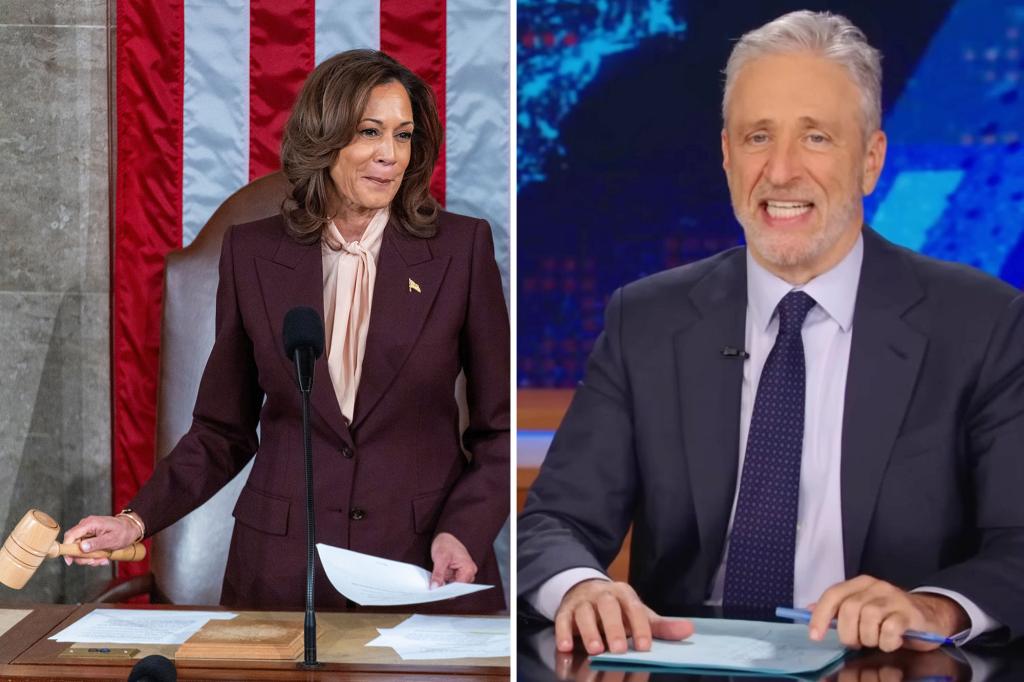 Jon Stewart worries about Kamala Harris having to concede defeat to Trump before Congress: 'That has to sting'