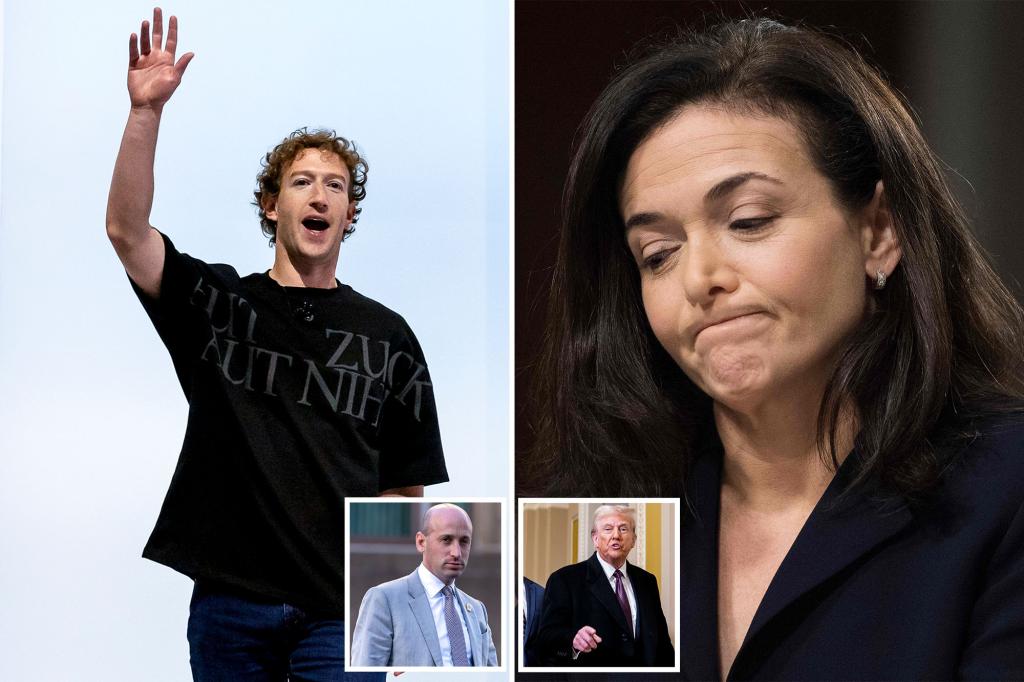 Facebook CEO Mark Zuckerberg blamed ex-lieutenant Sheryl Sandberg for pushing 'comprehensive initiative' in meeting with Trump aides: REPORT