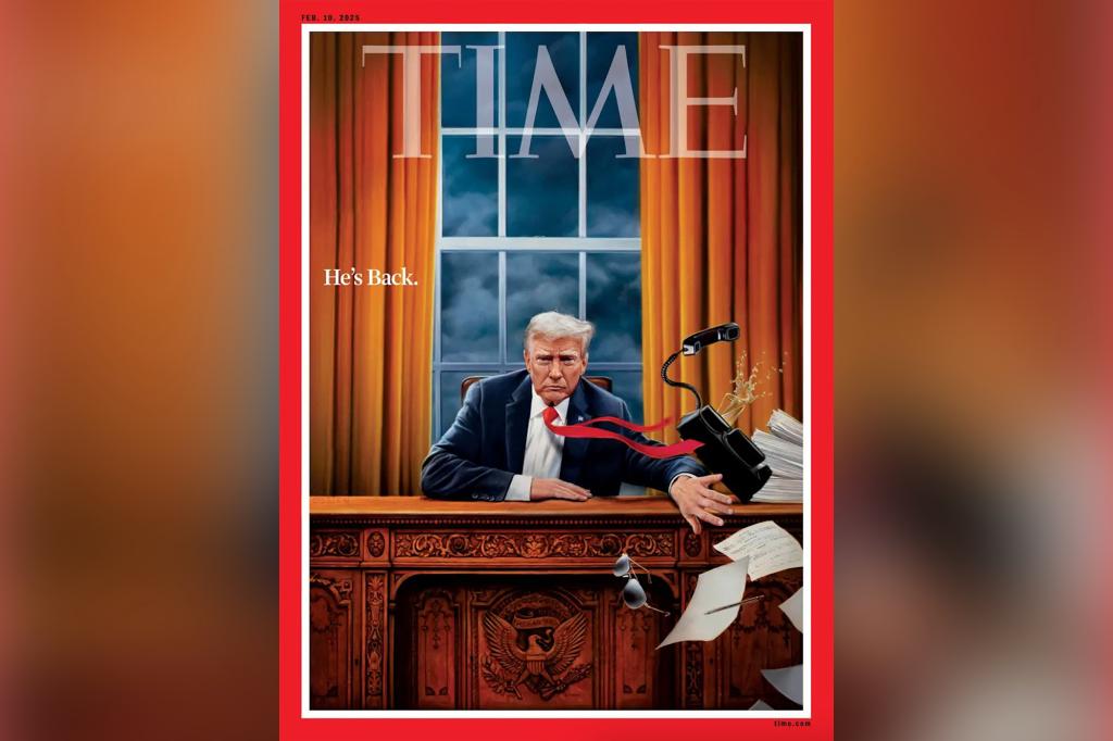 Time magazine's latest cover depicts Trump wiping Biden's aviator glasses off the table: 'Adults are in charge now'